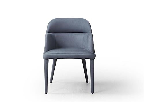 Baxter Fabric Arm Chair in Blue Grey (Set of 2) by J&M Furniture