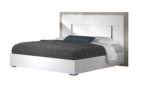 Ada Premium Bedroom Set in Matte White by J&M Furniture