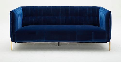 Deco Chair in Blue Fabric by J&M Furniture
