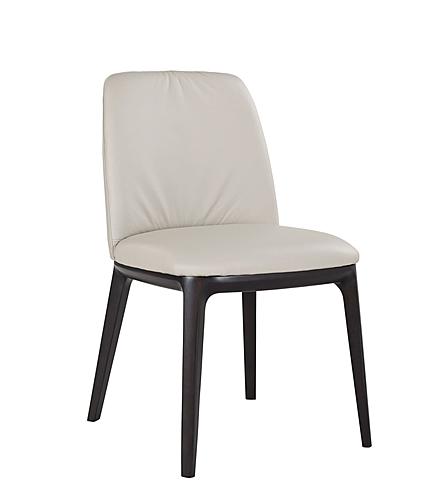 Osaka Leather Chair in Light Grey 820 (Set of 2) by J&M Furniture