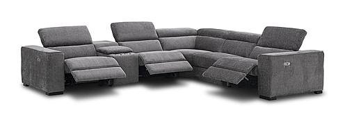 Picasso 6 Pcs Motion Sectional Dark Gray (Fabric) by J&M Furniture