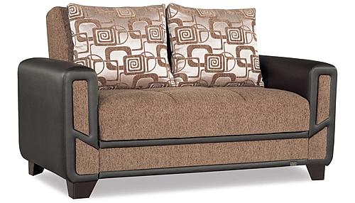 Mondo Brown Loveseat Sleeper by Kilim Furniture