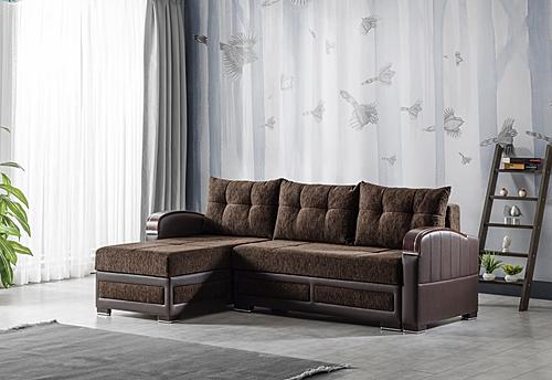 Maya Sectional Brown by Casamode