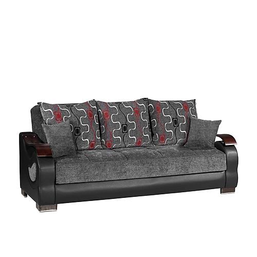 Metroplex Gray Chenille Sofa Bed by Casamode