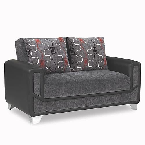 Mondo Modern Gray Loveseat by Casamode