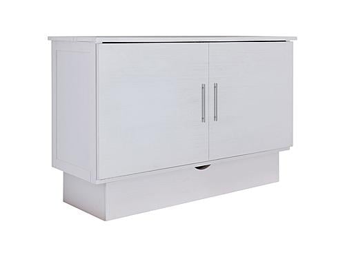 Madrid Murphy Cabinet Bed White Wire Brush by Arason Furniture