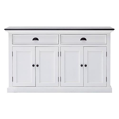 Halifax Contrast Classic Buffet, Classic White & Black by Novasolo