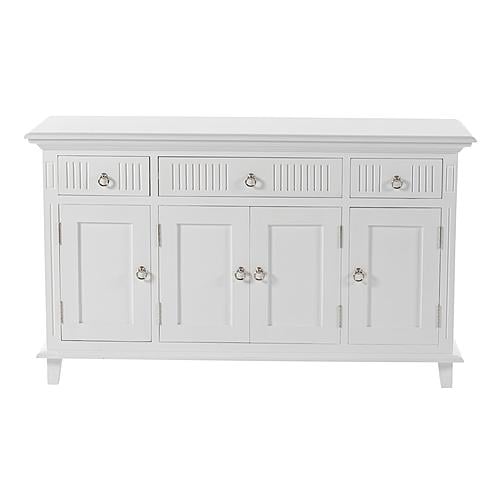 Skansen Buffet w/4 Doors 3 Drawers in White by Novasolo