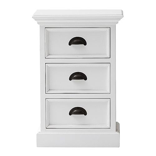 Halifax Bedside Drawer Unit, Classic White by Novasolo