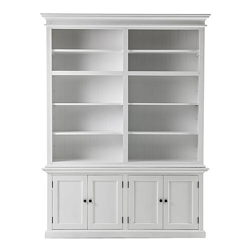 Halifax Double-Bay Hutch Unit, Classic White by Novasolo