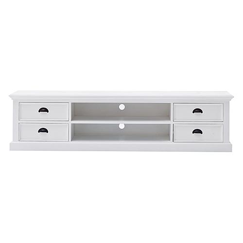 Halifax Large ETU with 4 Drawers, Classic White by Novasolo