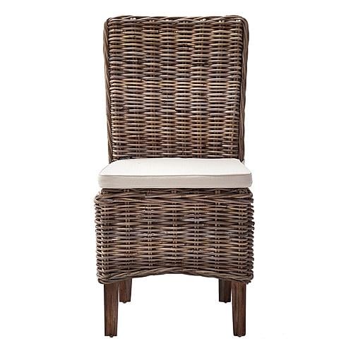 Wickerworks Morin Dining Chair (Set of 2), Natural by Novasolo