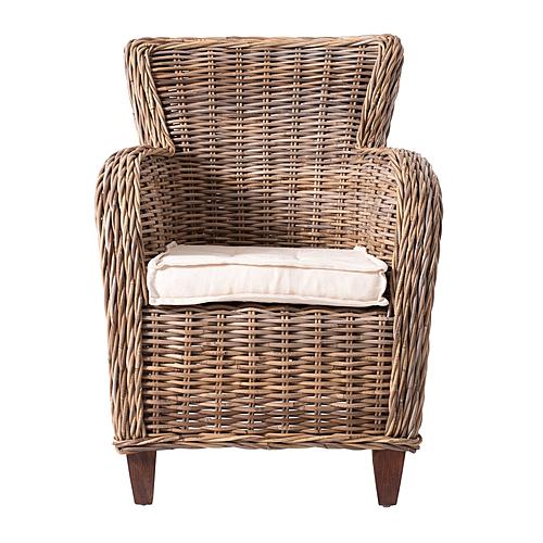 Wickerworks Baron Chair (Set of 2), Natural by Novasolo