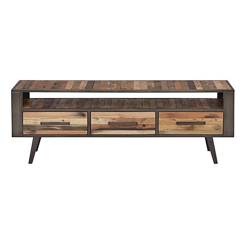 Nordic TV Dresser 3 Drawers, Natural Boat Wood by Novasolo