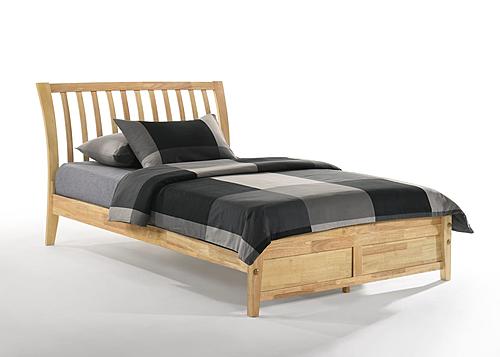 Nutmeg Natural Platform Bed by Night & Day Furniture