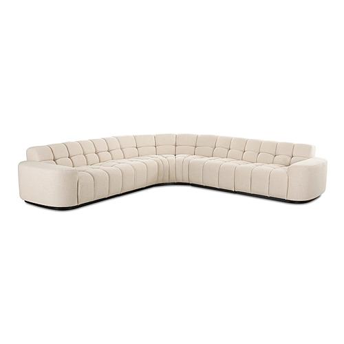 Roman L-Shaped Sectional Oat by Moe's Home Collection