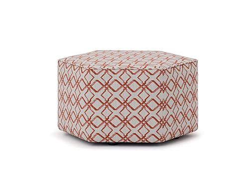 [Special Order] Mingle Hexagon Medium Ottoman by Palliser