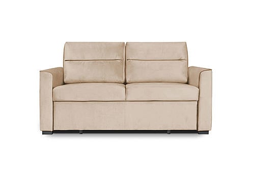 Split Sofa Bed Full XL Sleeper Beige (Austin 02) by Prestige Furnishings