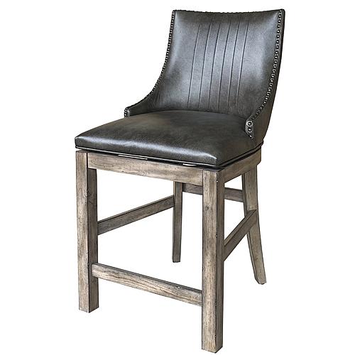 Lodge Dining Swivel Counter Sling Chair - Thumbnail 2