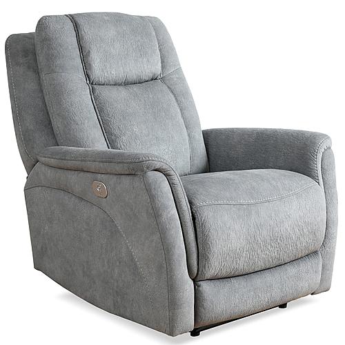 Linus - Hudson Grey Power Zero Gravity Recliner by Parker House Furniture