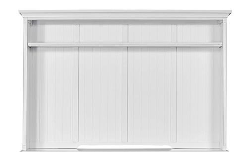 Shoreham - Effortless White Hutch w/Back Panel by Parker House Furniture