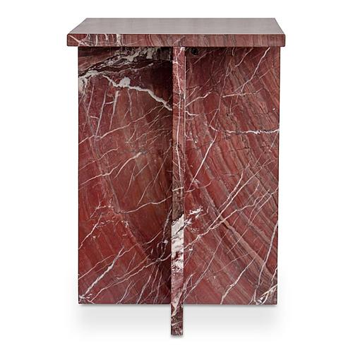 Blair Accent Table Rosso Levanto Marble by Moe's Home Collection