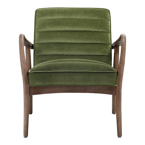 Anderson Arm Chair Dark Ivy Velvet by Moe's Home Collection