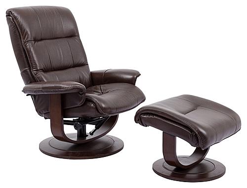 Knight - Robust Manual Reclining Swivel Chair & Ottoman by Parker House Furniture