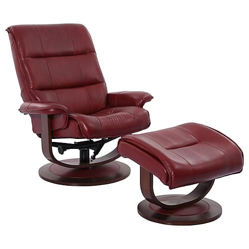 Knight - Rouge Manual Reclining Swivel Chair & Ottoman by Parker House Furniture