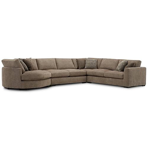 The Bump - Alistair Fossil 4Pc Package A Sectional (915,920,950,921) by Parker House Furniture
