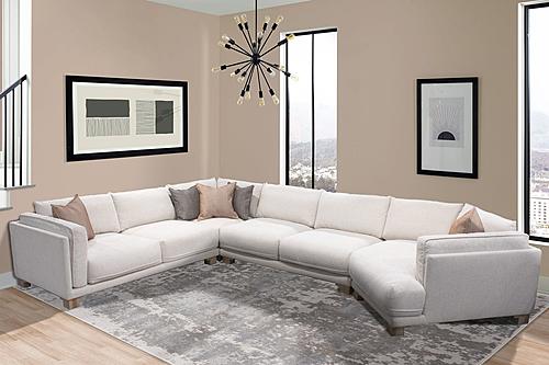 Escape Mirage Mist 4pc Sectional Sofa (921,915,920,950) by Parker House Furniture
