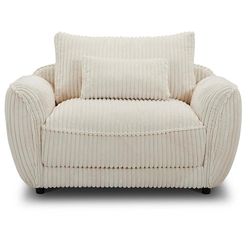 Utopia - Mega Ivory Chair & A Half - w/Lumbar Pillow by Parker House Furniture