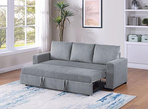 F8525 Fog Corduro Adjustable Sofa by Poundex