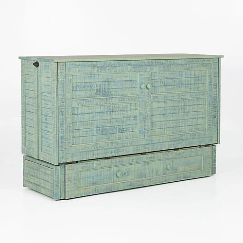 Poppy Seafoam Queen Murphy Cabinet Bed by Night & Day Furniture