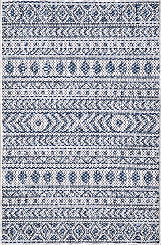 Provo Ivory/Blue Natura Area Rug by KAS Rugs