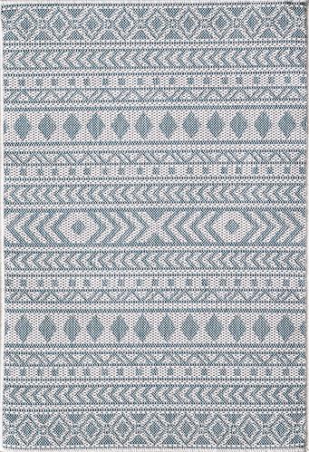 Provo Ivory/Aqua Natura Area Rug by KAS Rugs