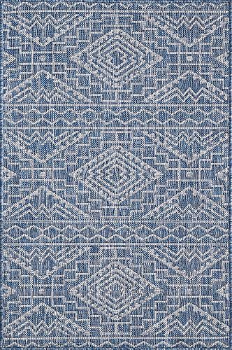 Provo Blue Quinn Area Rug by KAS Rugs