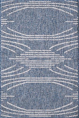 Provo Blue Contempo Area Rug by KAS Rugs
