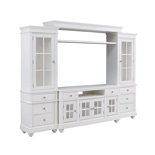Hampton White Entertainment Center by TOV Furniture