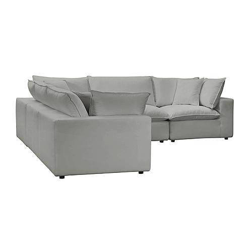 Cali Slate Modular L-Sectional by TOV Furniture