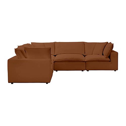 Cali Rust Modular L-Sectional by TOV Furniture