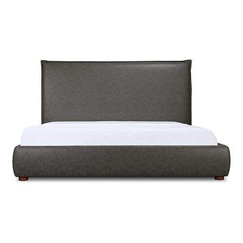 Luzon Vegan Leather King Bed Tall Headboard by Moe's Home Collection