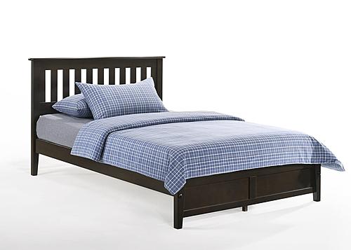 Rosemary Dark Chocolate Platform Bed by Night & Day Furniture