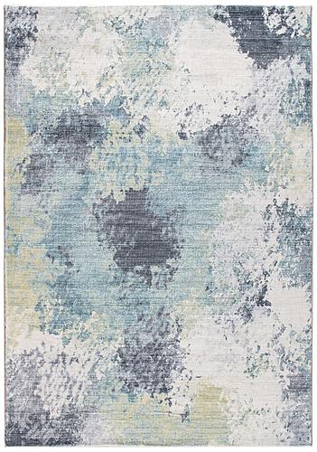 Roxy Blue/Yellow Nebula Area Rug by KAS Rugs