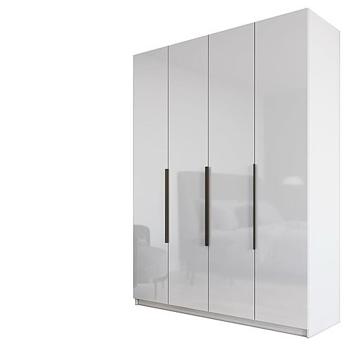 Paris 63 Wardrobe White Gloss by Skyler Designs
