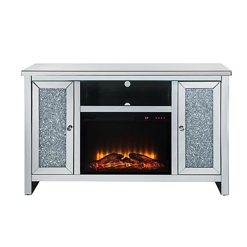 Mirrored Fireplace Console by Smart Furniture