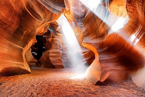SF1389 Temp Glass w/Foil - Antelope Canyon (40x60) by Classy Art