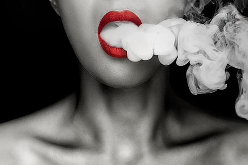 SF1411 Temp Glass w/Foil - Billowing Smoke (60x40) by Classy Art