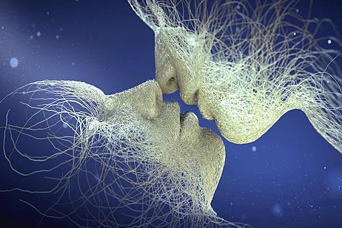 SF1518 Tempered Glass w/Foil - Lasting Kiss (40x60) by Classy Art
