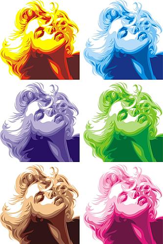 SF1604 Temp Glass w/Foil - Marilyn (40x60) by Classy Art